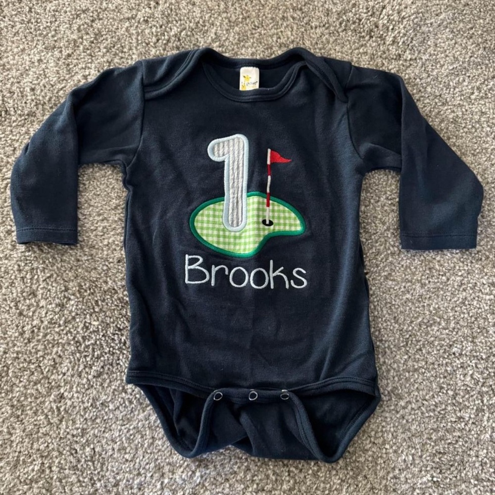 Brooks Golf 1st Birthday Onsie